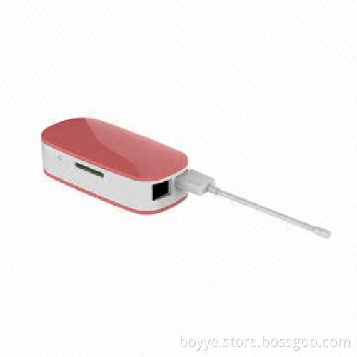 3-in-1 Multifunction Power Bank with Wireless Router and Wireless Storage, 5,200mAh Capacity